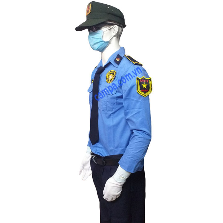 Áo bảo vệ dài tay màu xanh